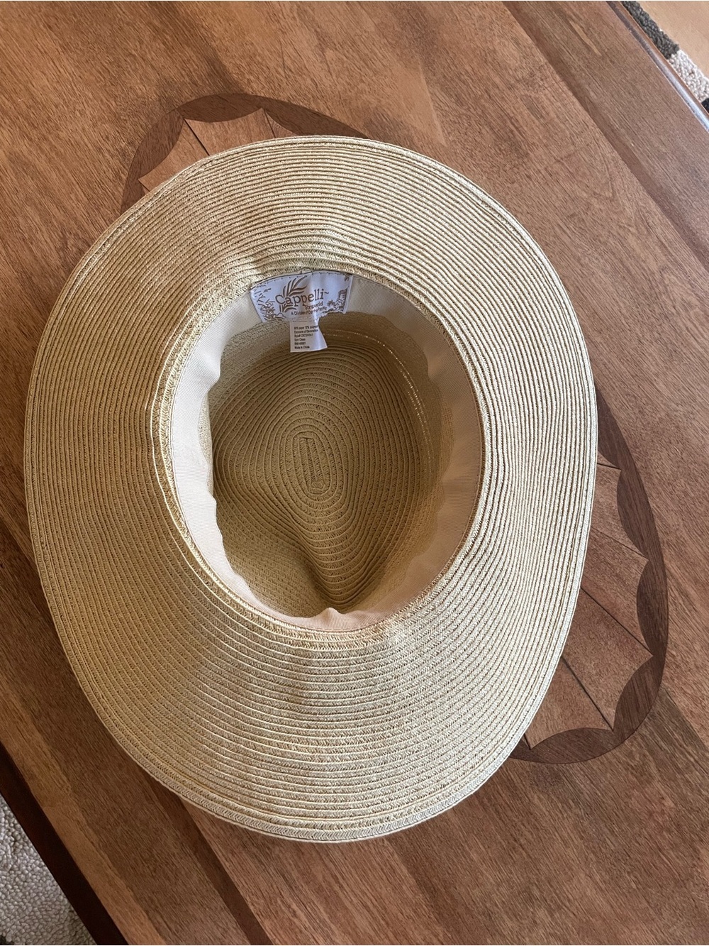 Capelli Embellished Bejeweled Sun Straw Hat Size M - Picture 6 of 6